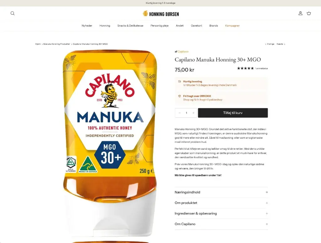 Projekt: Honningbørsen
